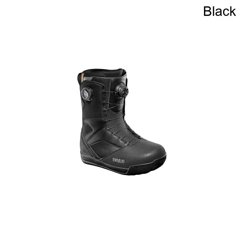 (取寄) サーティーツー メンズ STW ダブル ボア スノーボード ブーツ - - メンズ ThirtyTwo men STW Double Boa Snowboard Boot - 2026 - Men's Black