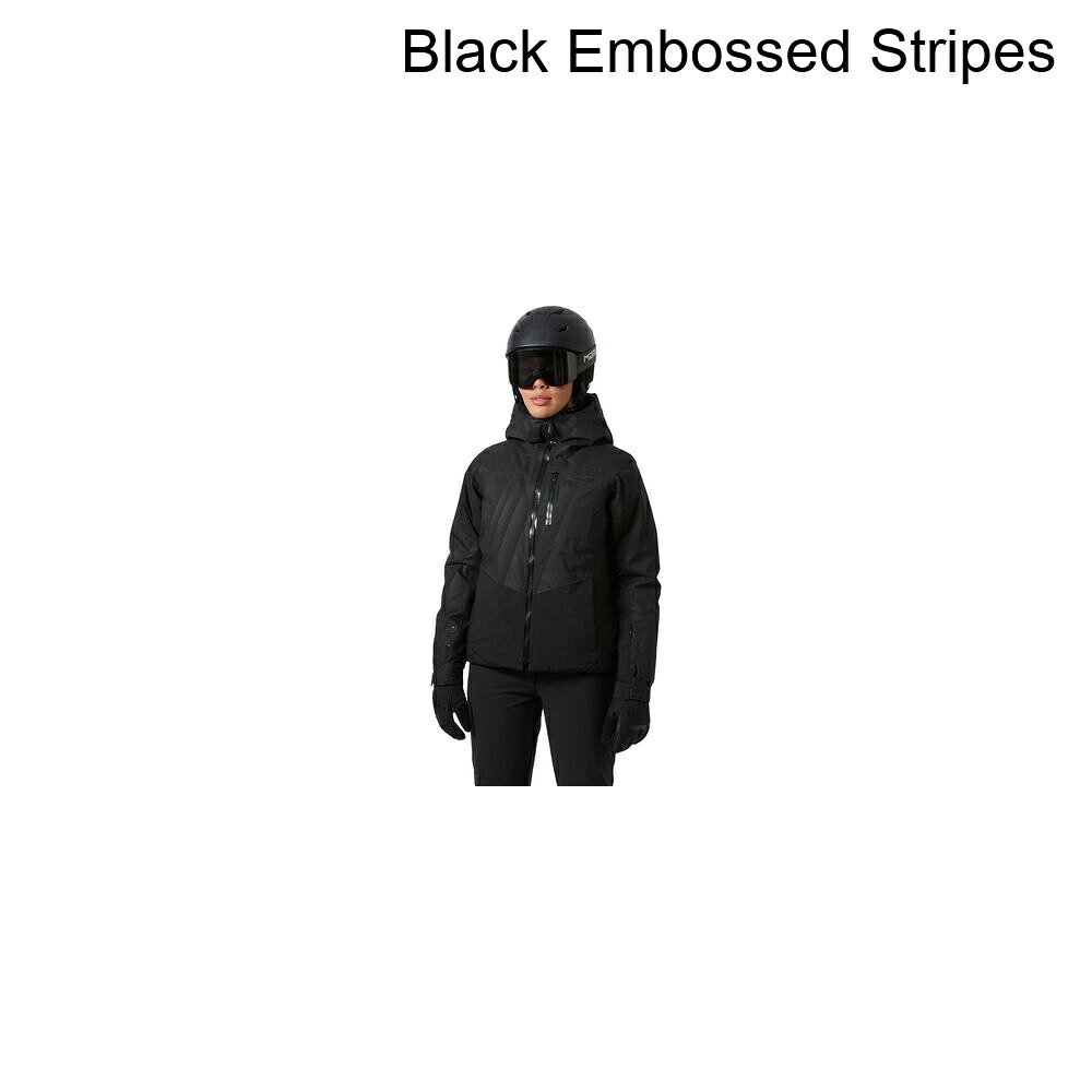 (取寄) ヘリーハンセン レディース ヴァルディゼール 3.0 ジャケット - ウィメンズ Helly Hansen women Valdisere 3.0 Jacket - Women's Black Embossed Stripes