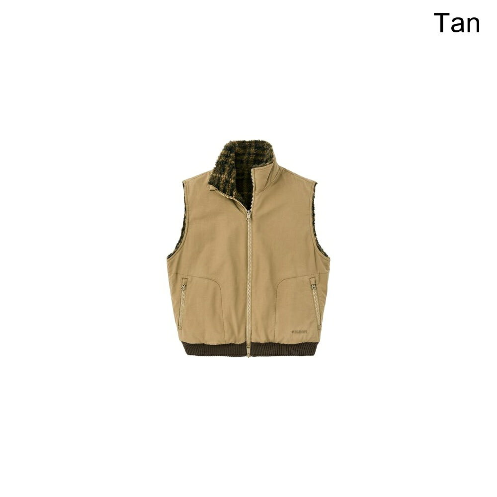 (取寄) フィルソン レディース リバーシブル ウーリー フリース ベスト - ウィメンズ Filson women Reversible Woolly Fleece Vest - Women's Tan