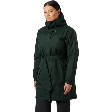乐天商城 - (取寄) ヘリーハンセン レディース クラシック インサレーテッド トレンチ ジャケット - ウィメンズ Helly Hansen women Classic Insulated Trench Jacket - Women's Dark Jungle