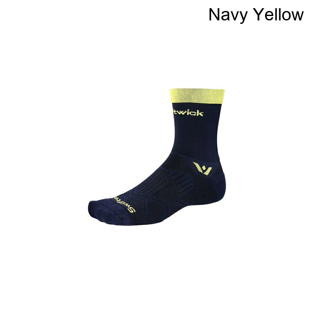 (取寄) スウィフトウィック アスパイヤー ミッドクルー ソック Swiftwick Aspire Mid-Crew Sock Navy Yellow