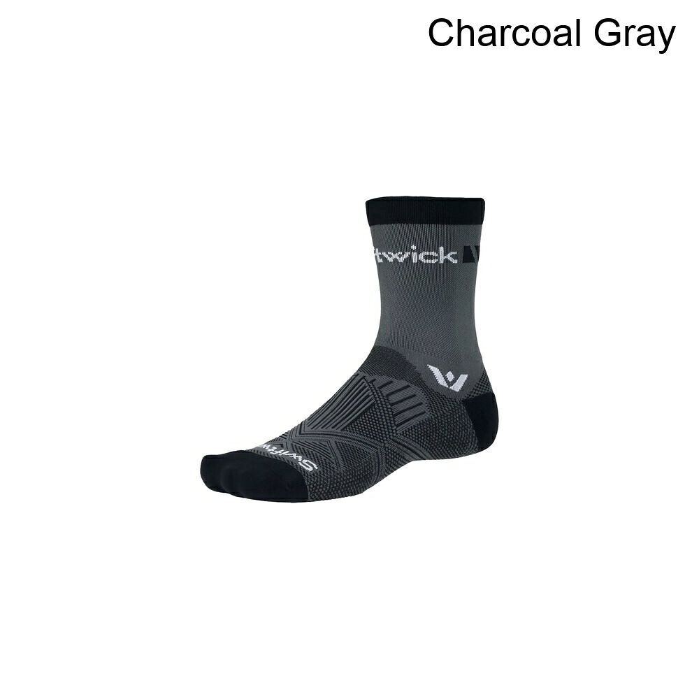 (取寄) スウィフトウィック アスパイヤー ミッドクルー ソック Swiftwick Aspire Mid-Crew Sock Charcoal Gray