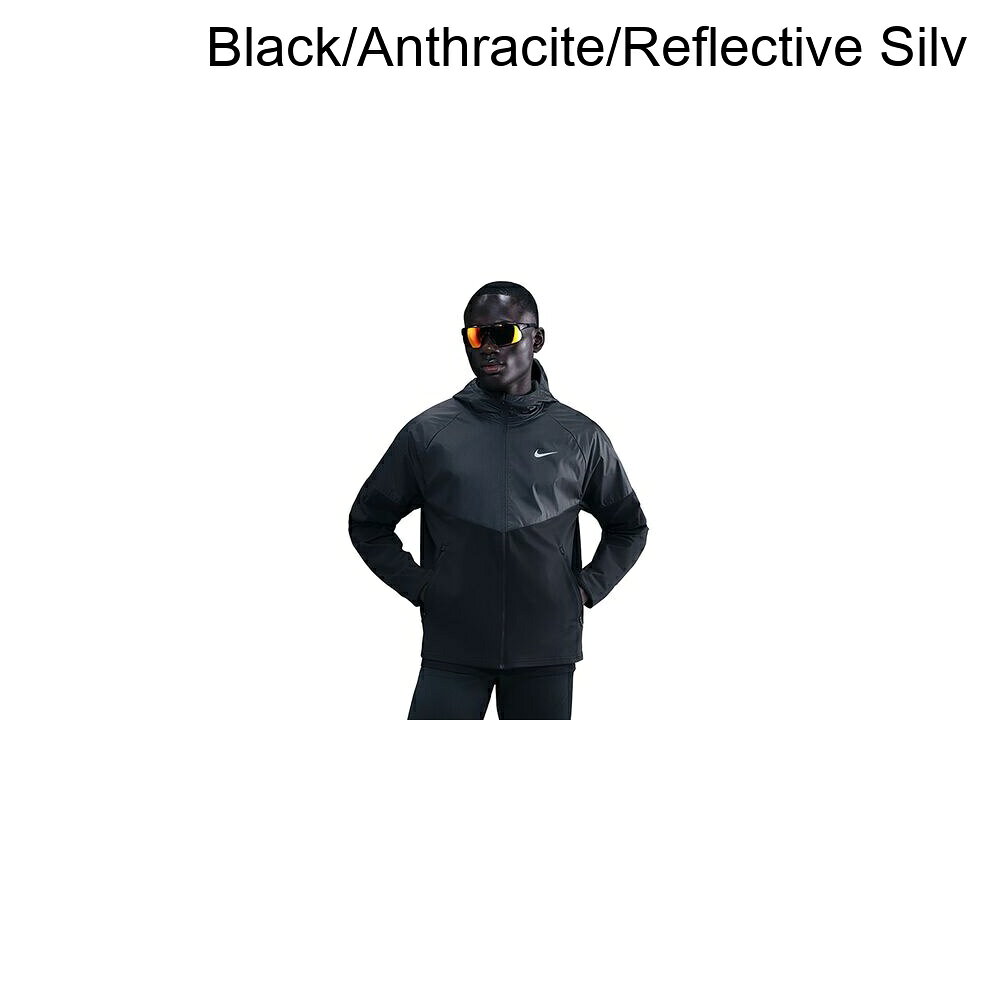 (取寄) ナイキ メンズ リペル ウィンターライズド マイラー ジャケット - メンズ Nike men Repel Winterized Miler Jacket - Men's Black/Anthracite/Reflective Silv