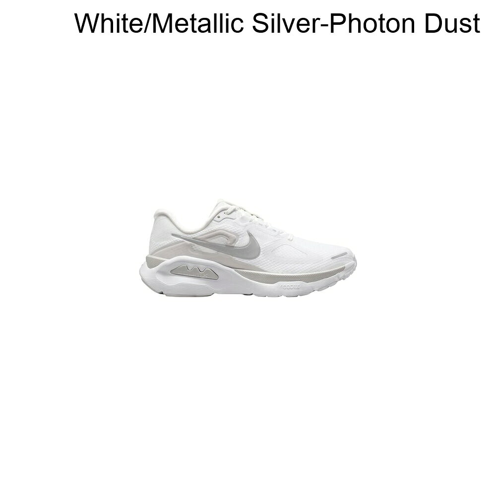 (取寄) ナイキ レディース ストラクチャー プラス ランニング シューズ - ウィメンズ Nike women Structure Plus Running Shoe - Women's White/Metallic Silver-Photon Dust