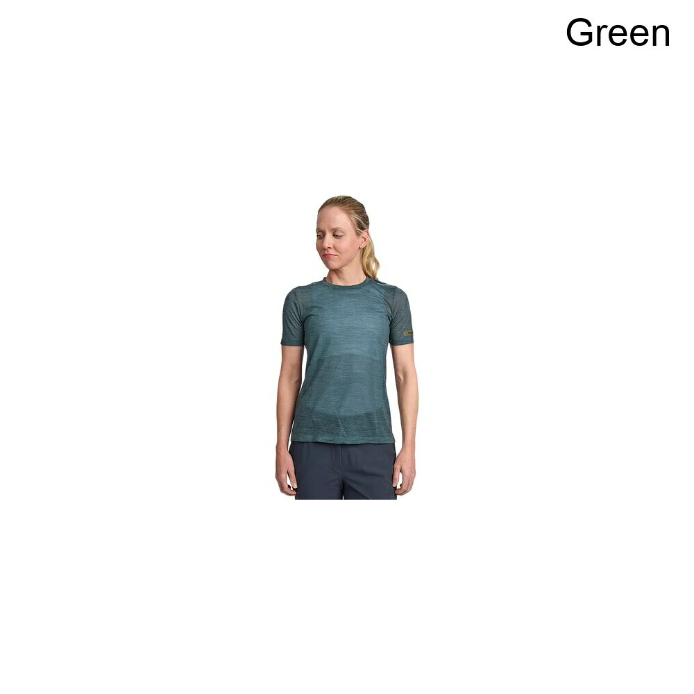 (取寄) シマノ レディース イバルブ テラ ショート スリーブ ジャージ - ウィメンズ Shimano women Evolve Terra Short Sleeve Jersey - Women's Green