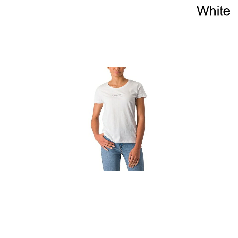 (取寄) カステリ レディース クラシッコ T-シャツ - ウィメンズ Castelli women Classico T-Shirt - Women's White