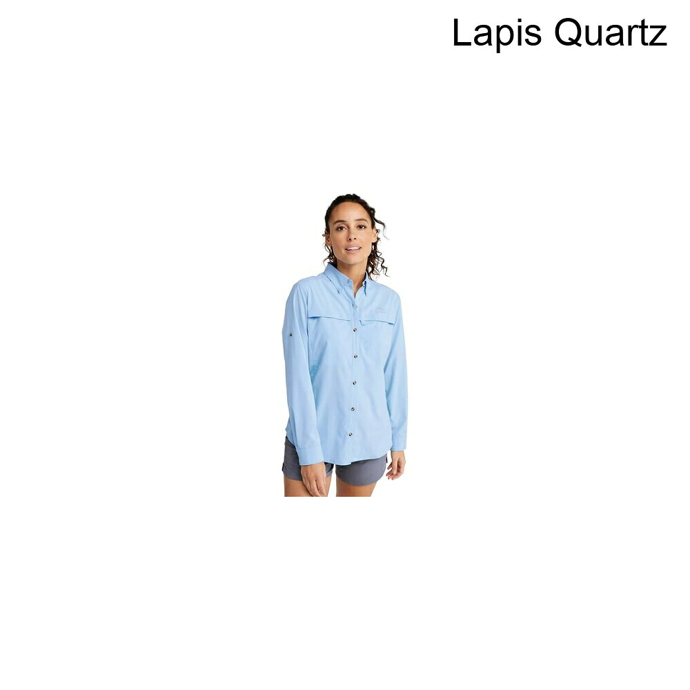 (取寄) エルエルビーン レディース トロピックウェア レギュラー ロング-スローブ シャツ - ウィメンズ L.L.Bean women Tropicwear Regular Long-Sleeve Shirt - Women's Lapis Quartz
