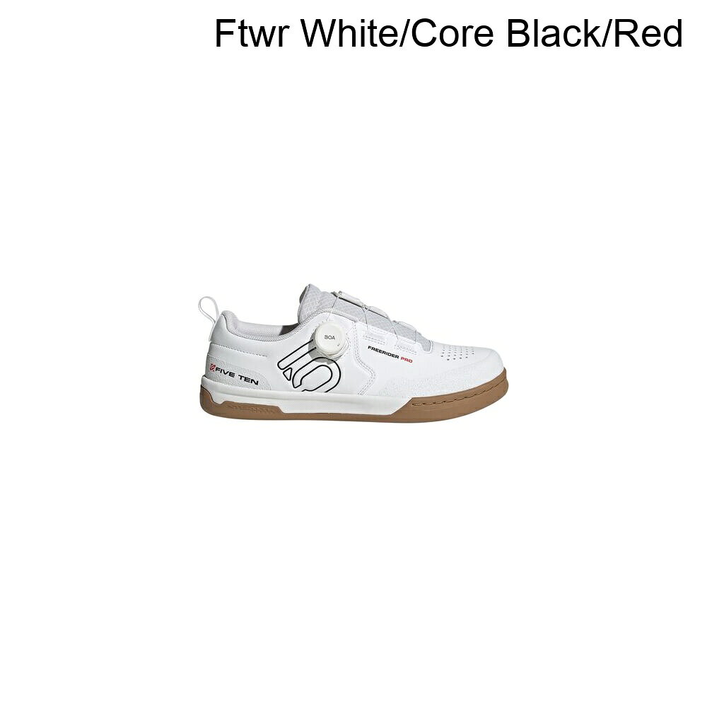(取寄) ファイブテン メンズ フリーライダー プロ ボア サイクリング シューズ - メンズ Five Ten men Freerider Pro BOA Cycling Shoe - Men's Ftwr White/Core Black/Red