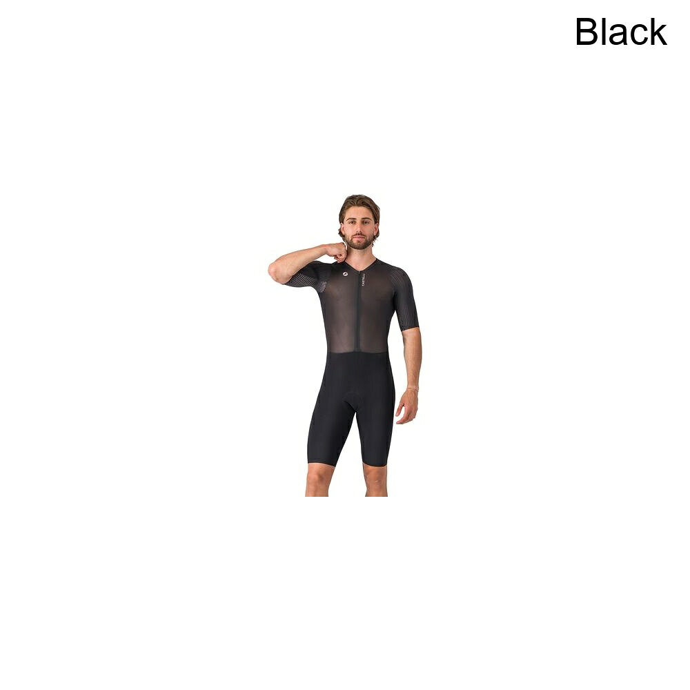 (取寄) カステリ メンズ PR 3 スピード スーツ - メンズ Castelli men PR 3 Speed Suit - Men's Black