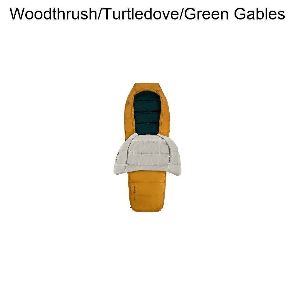 (取寄) ケルティ エクリプス 35 スリーピング バッグ 35F シンセティック Kelty Eclipse 35 Sleeping Bag: 35F Synthetic Woodthrush/Turtledove/Green Gables