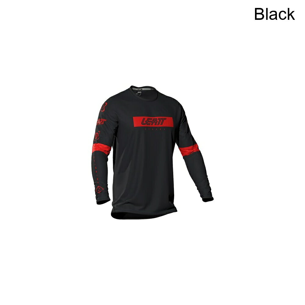 (取寄) リアット キッズ MTB グラビティ 3.0 ロング-スローブ ジャージ - キッズ Leatt kids MTB Gravity 3.0 Long-Sleeve Jersey - Kids' Black