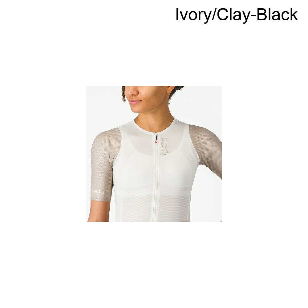 ジェットラグ楽天市場店の(取寄) カステリ レディース ジャージ - ウィメンズ Castelli women Corretto Jersey - Women's Ivory/Clay-Black｜アングル3