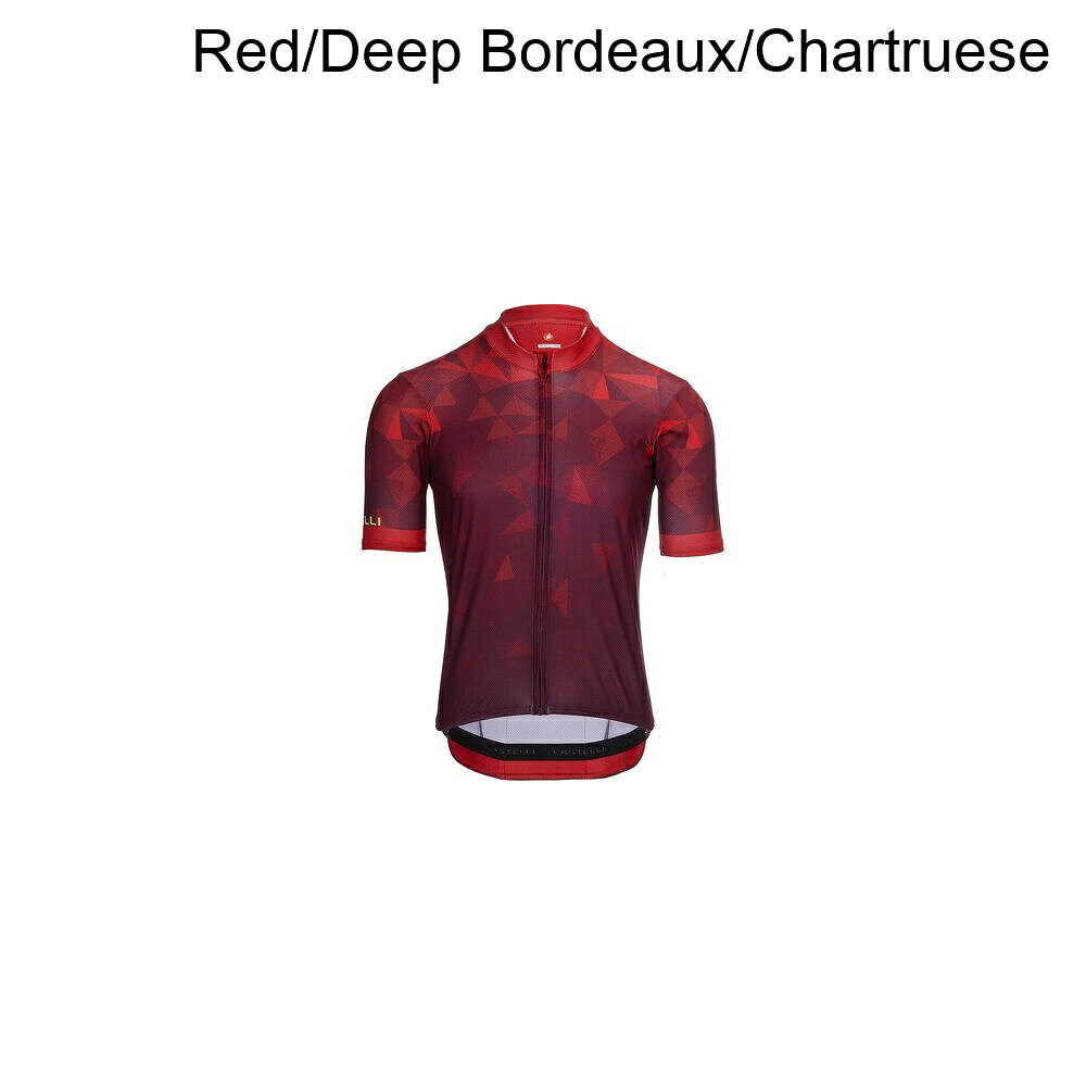 (取寄) カステリ メンズ フルッソ 2 リミテッド エディション ジャージ - メンズ Castelli men Flusso 2 Limited Edition Jersey - Men's Red/Deep Bordeaux/Chartruese