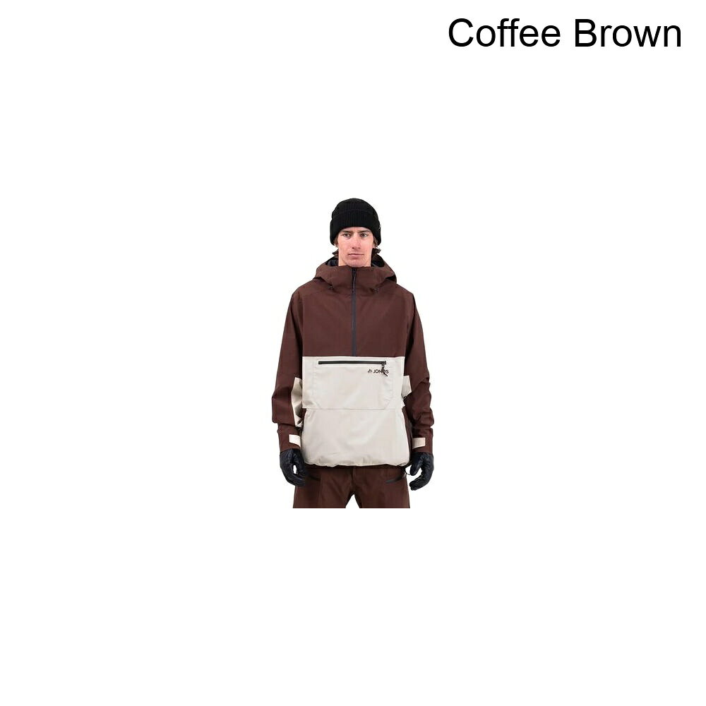 (取寄) ジョーンズスノーボード メンズ マウント サーフ リサイクル アノラック - メンズ Jones Snowboards men Mtn Surf Recycled Anorak - Men's Coffee Brown
