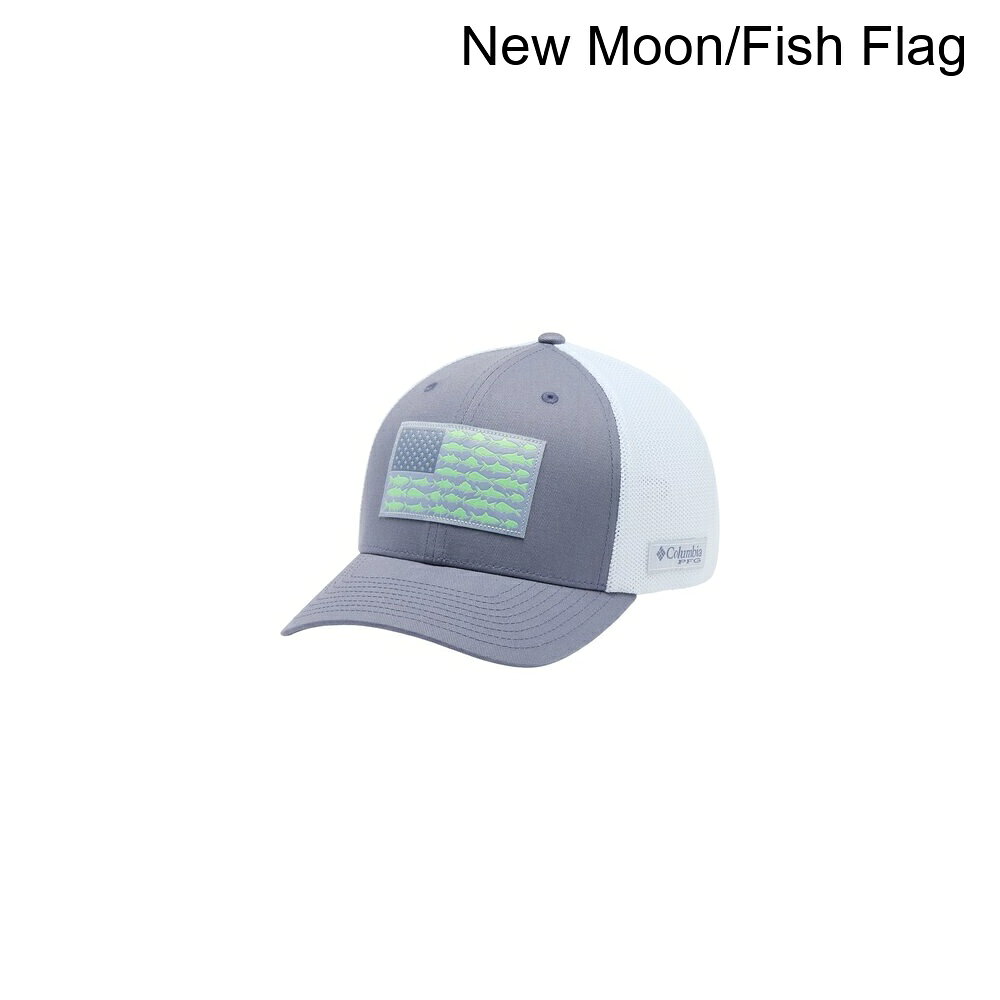 (取寄) コロンビア パフォーマンス フィッシング ギア メッシュ フィッシュ フロッグ トラッカー ハット Columbia PFG Mesh Fish Flag Trucker Hat New Moon/Fish Flag