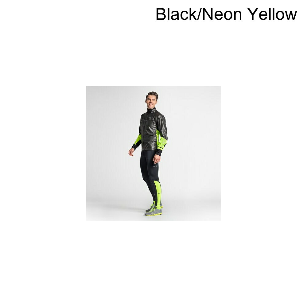 ジェットラグ楽天市場店の(取寄) ゴアウェア メンズ R3 サーモ タイト - メンズ GOREWEAR men R3 Thermo Tight - Men's Black/Neon Yellow｜アングル2