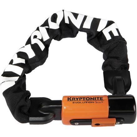 (取寄) クリプトナイト エボリューション シリーズ 4 1055 ミニ インテクレイテッド チェイン ロック Kryptonite Evolution Series 4 1055 Mini Integrated Chain Lock Black/Orange
