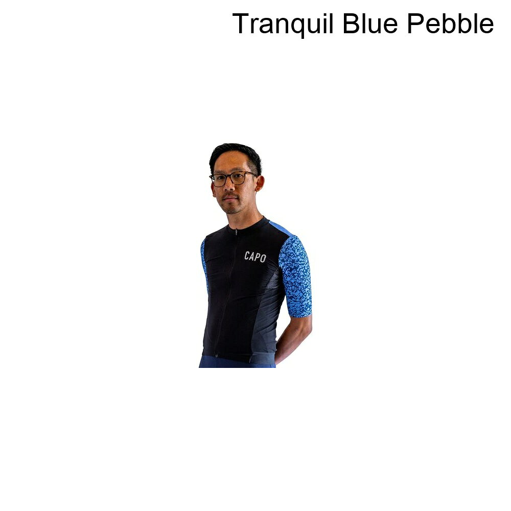 (取寄) カポ メンズ パドローネ エアロ ジャージ - メンズ Capo men G.S. Padrone Aero Jersey - Men's Tranquil Blue Pebble