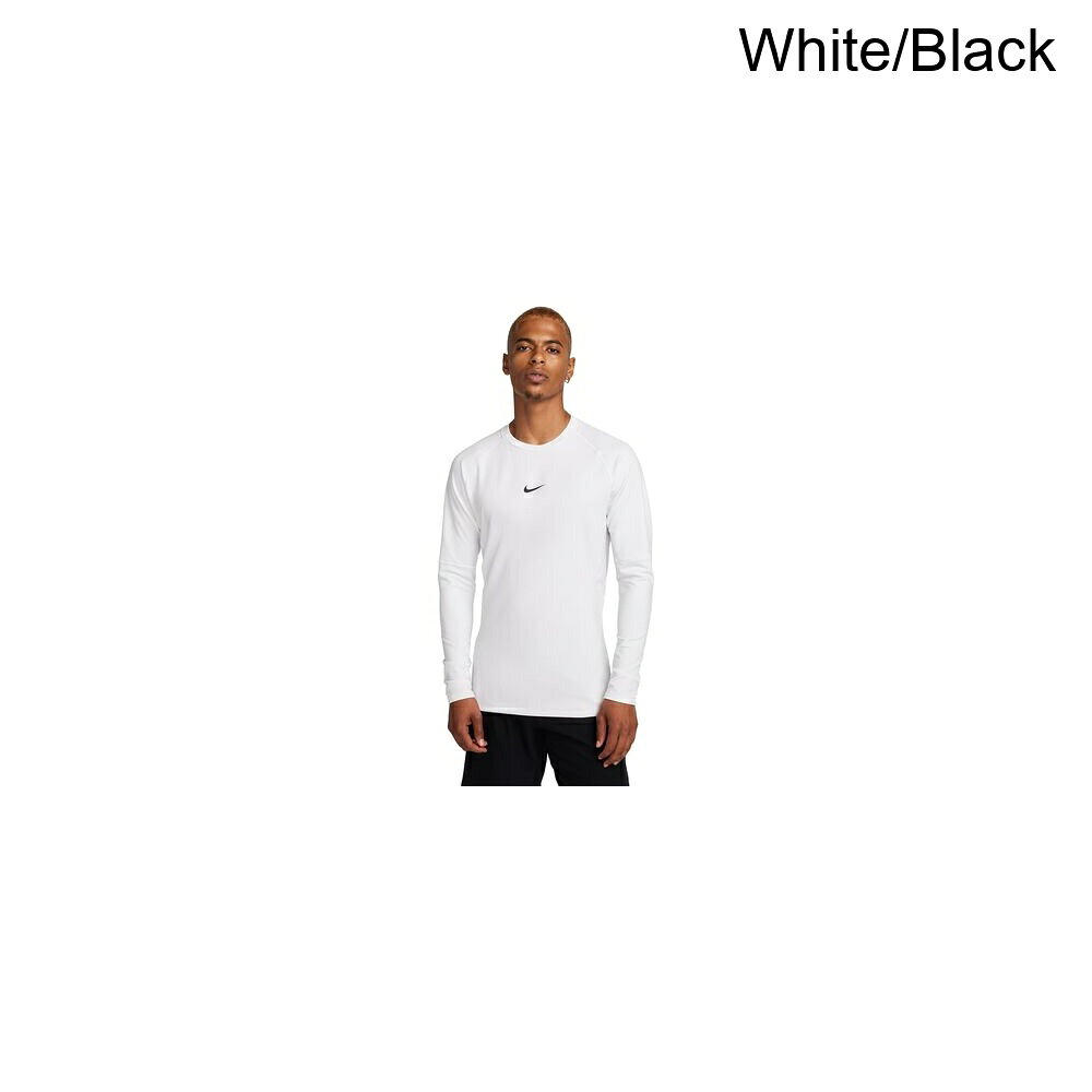 (取寄) ナイキ メンズ ドライ-フィット ウォーム ロング-スローブ クルー トップ - メンズ Nike men Dri-FIT Warm Long-Sleeve Crew Top - Men's White/Black