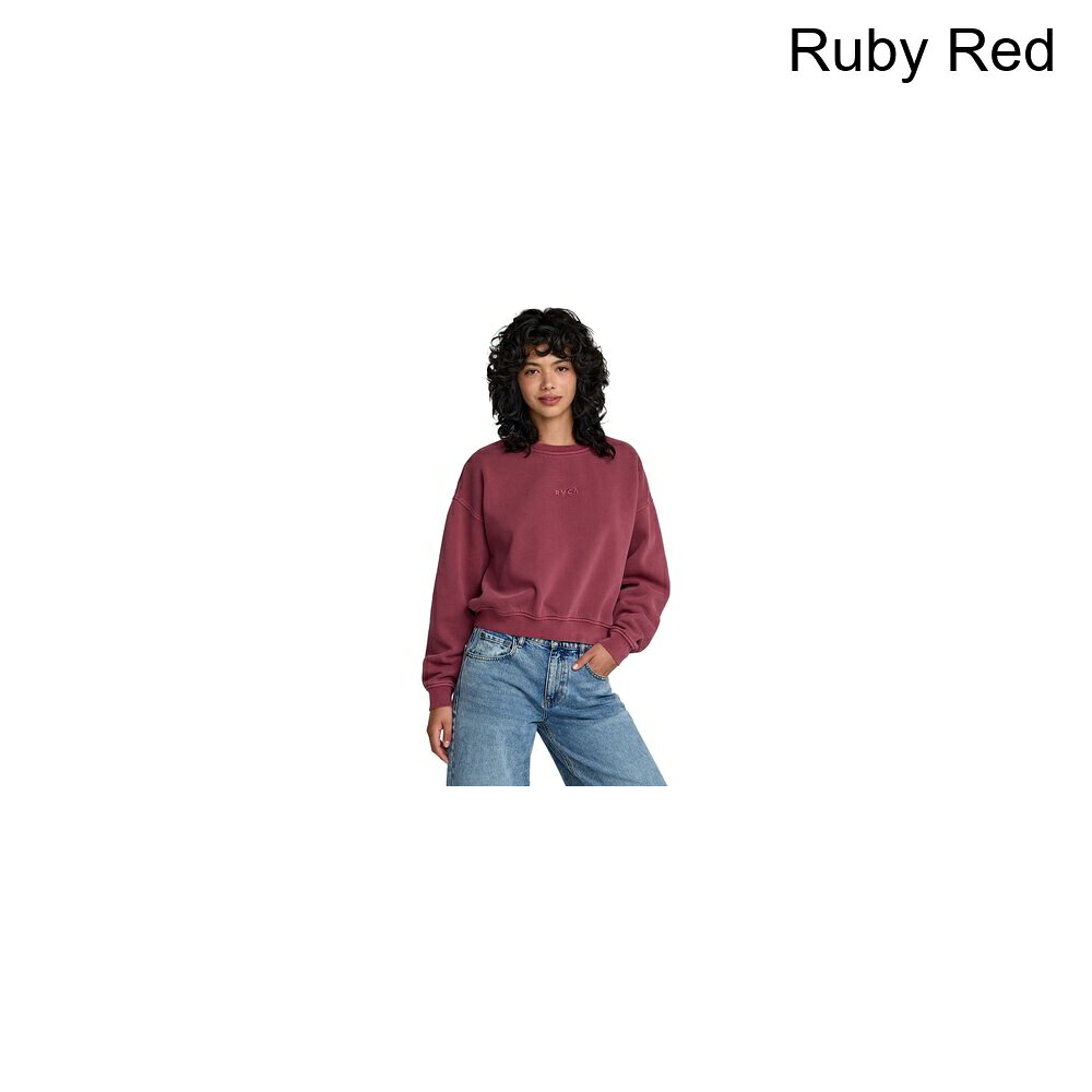(取寄) ルーカ レディース フォーエバー フリース プルオーバー - ウィメンズ RVCA women Forever Fleece Pullover - Women's Ruby Red