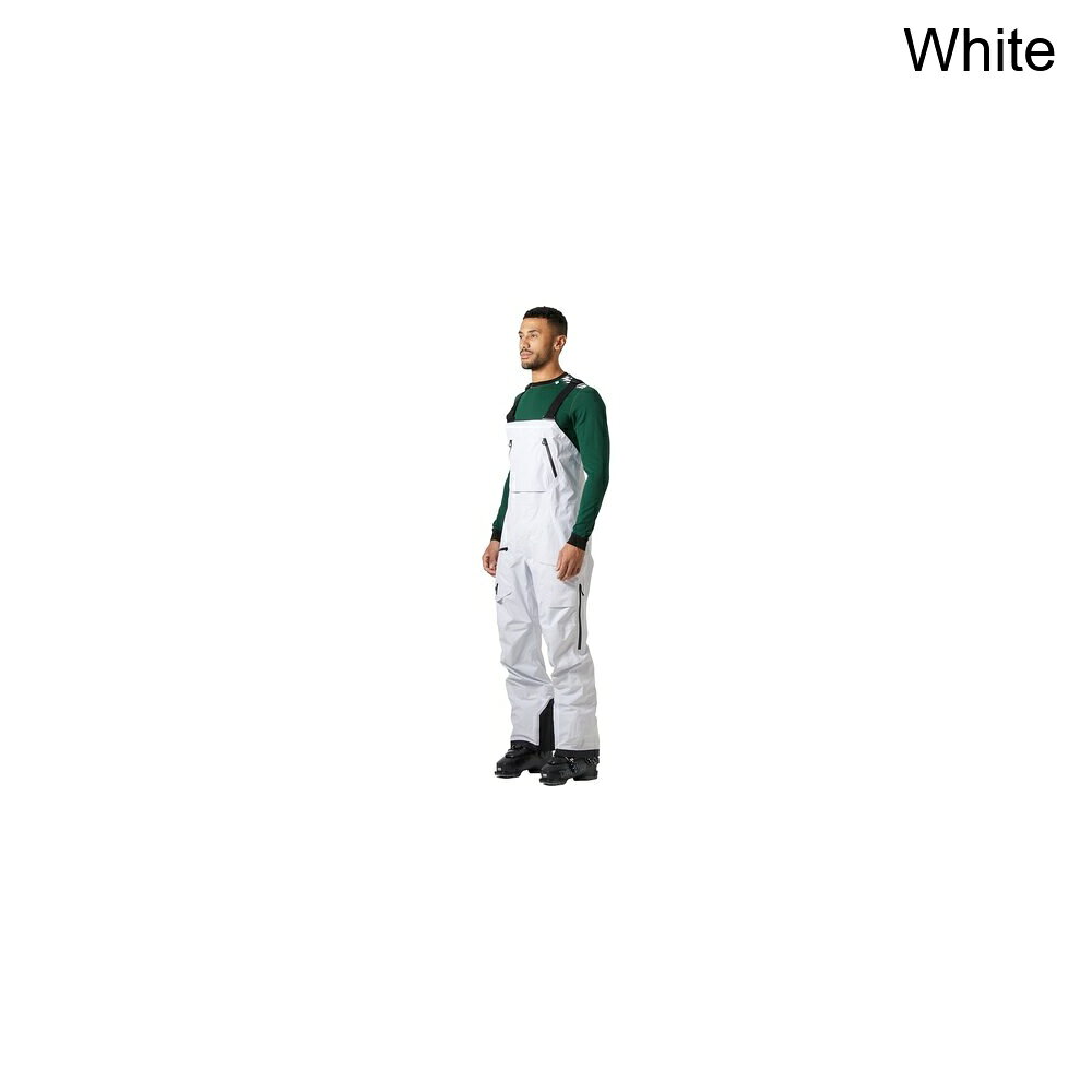 (取寄) ヘリーハンセン メンズ リッジ インフィニティ シェル ビブ パンツ - メンズ Helly Hansen men Ridge Infinity Shell Bib Pant - Men's White