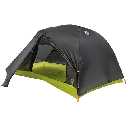 Dome Shape （Mountains） - (取寄) ビッグアグネス タイガー ウォール UL2 バイクパック テント: 2-パーソン 3-シーズン Big Agnes Tiger Wall UL2 Bikepack Tent: 2-Person 3-Season Asphalt/Evening Primrose