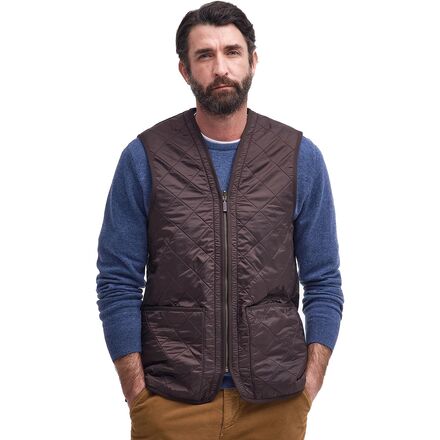 樂天商城 - (取寄) バブアー メンズ ポーラーキルト ウェストコート ジップ-イン ライナー ベスト - メンズ Barbour men Polarquilt Waistcoat Zip-In Liner Vest - Men's Dark Brown