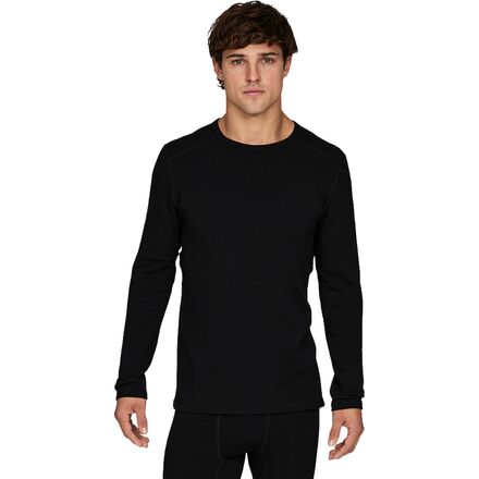 Sweat - (取寄) メンズ ヘビーウェイト グリッド フリース クルー - メンズ Le Bent men Heavyweight Antarctic Grid Fleece Crew - Men's Black