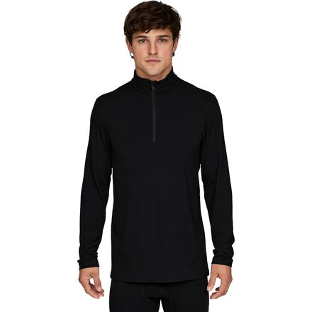(取寄) メンズ ミッドウエイト 1/4-ジップ トップ - メンズ Le Bent men Midweight 1/4-Zip Top - Men's Black