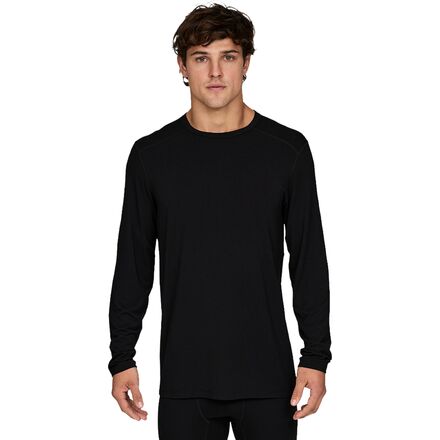 (取寄) メンズ ミッドウエイト クルー - メンズ Le Bent men Midweight Crew - Men's Black