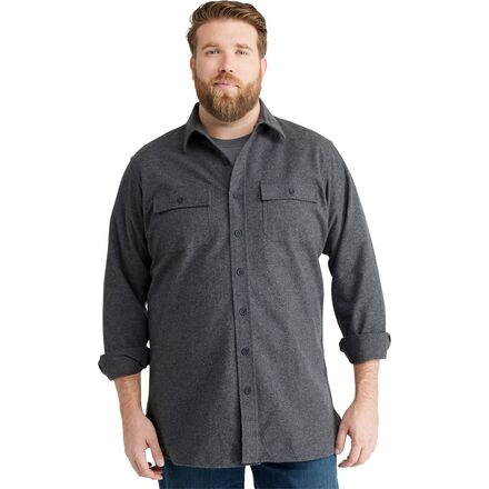 Rakuten - (取寄) エルエルビーン メンズ チャミ シャツ - メンズ L.L.Bean men Chamois Shirt - Men's Charcoal Gray Heather