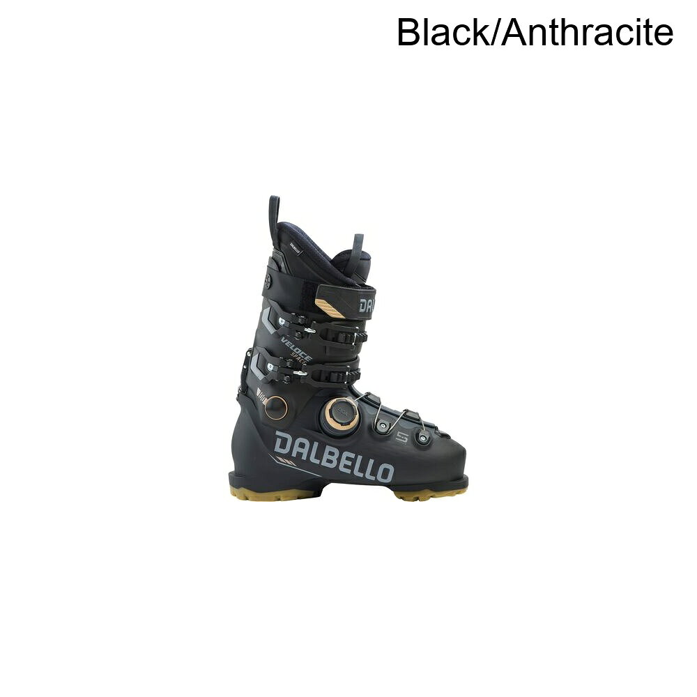 (取寄) ダルベロスポーツ ベローチェ スペース 100 シングル ボア スキー ブーツ - 2027 Dalbello Sports Veloce Space 100 Single BOA Ski Boot - 2027 Black/Anthracite