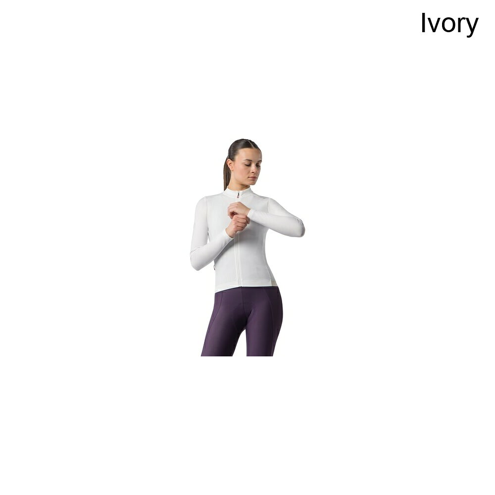 (取寄) カステリ レディース エスプレッソ サーマル 2 ロング-スローブ ジャージ - ウィメンズ Castelli women Espresso Thermal 2 Long-Sleeve Jersey - Women's Ivory