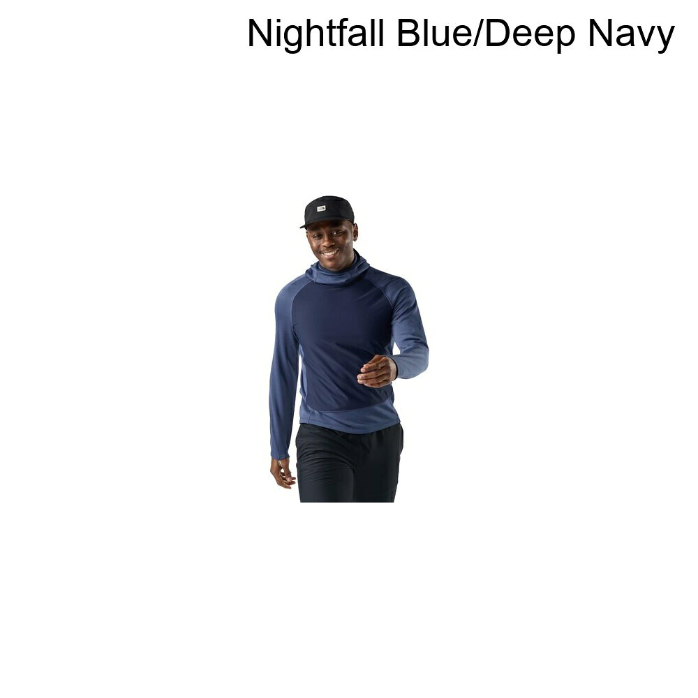 (取寄) スマートウール メンズ アクティブ フリース ウィンド ブーディ - メンズ Smartwool men Active Fleece Wind Hoodie - Men's Nightfall Blue/Deep Navy
