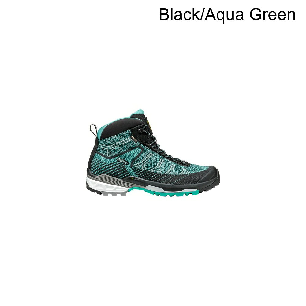 (取寄) アゾロ レディース ファルコン エボ ジャカード GV ハイキング ブーツ - ウィメンズ Asolo women Falcon Evo Jaquard GV Hiking Boot - Women's Black/Aqua Green
