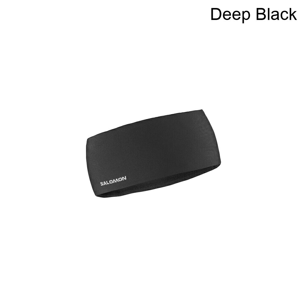 (取寄) サロモン ラン テック ヘッドバンド Salomon Run Tech Headband Deep Black