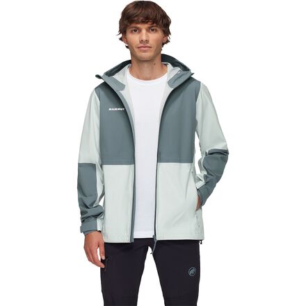 (取寄) マムート メンズ リナード ガイド HS フーデット ジャケット - メンズ Mammut men Linard Guide HS Hooded Jacket - Men's Silver Sage/Strata