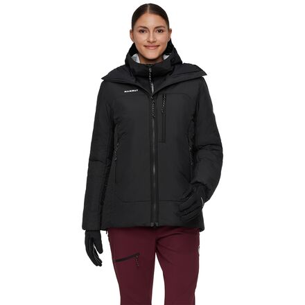 (取寄) マムート レディース ライム プロ ビレイ イン フーデット ジャケット - ウィメンズ Mammut women Rime Pro Belay IN Hooded Jacket - Women 039 s Black