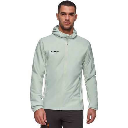 Rakuten - (取寄) マムート メンズ ライム エアー イン ハイブリット フーデット ジャケット - メンズ Mammut men Rime Air IN Hybrid Hooded Jacket - Men's Silver Sage