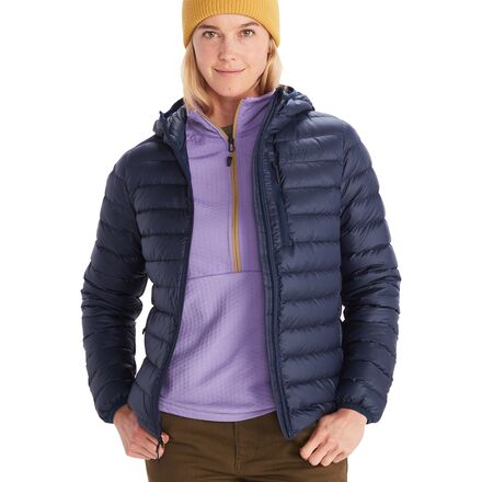 (取寄) マーモット レディース ハイランダー フーデット ダウン ジャケット - ウィメンズ Marmot women Highlander Hooded Down Jacket - Women 039 s Arctic Navy
