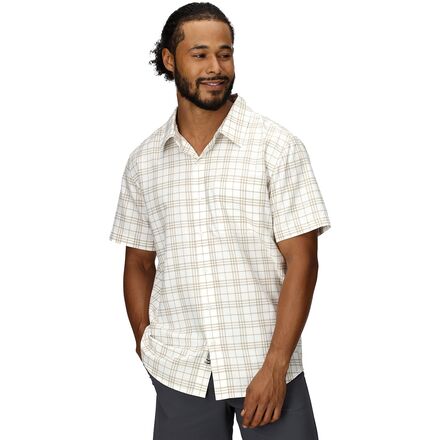 (取寄) マーモット メンズ ノベルティ ショートスリーブ シャツ - メンズ Marmot men AirExchange Novelty Short-Sleeve Shirt - Men's Pearl