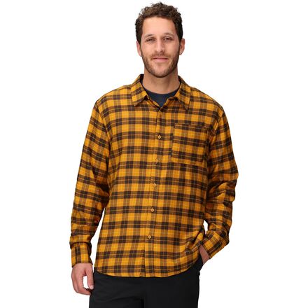 (取寄) マーモット メンズ ライトウェイト ロング-スローブ フランネル シャツ - メンズ Marmot men Lightweight Long-Sleeve Flannel Shirt - Men's Honey Glaze