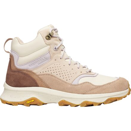 Merrell - (取寄) メレル レディース スピード ソロ ミッド Wp ハイキング ブーツ - ウィメンズ Merrell women Speed Solo MXD Mid WP Hiking Boot - Women's Stucco