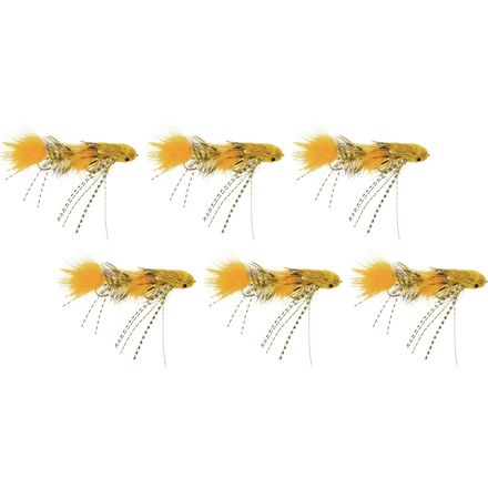 (取寄) モンタナフライカンパニー ギャループズ ダンジョン - 6 パック Montana Fly Company Galloup's Dungeon - 6 Pack Yellow