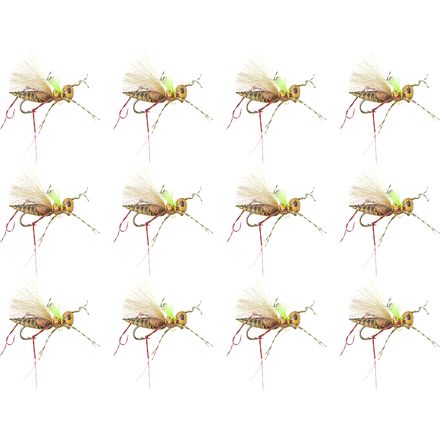 (取寄) モンタナフライカンパニー Kk 039 s ヘンネベリー ホッパー - 12 パック Montana Fly Company Kk 039 s Henneberry Hopper - 12 Pack Yellow