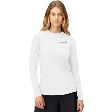 (取寄) ノローナ レディース センジャ イコライザー ライトウェイト ロング-スローブ トップ - ウィメンズ Norrona women Senja Equaliser Lightweight Long-Sleeve Top - Women's Snow White