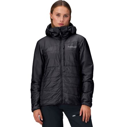 (取寄) ノローナ レディース ファルケティンド サーモ40 フーデット ジャケット - ウィメンズ Norrona women Falketind Thermo40 Hooded Jacket - Women's Caviar