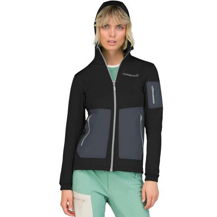 (取寄) ノローナ レディース ファルケティンド ウォーム2 ストレッチ フーデット ジャケット - ウィメンズ Norrona women Falketind Warm2 Stretch Hooded Jacket - Women's Caviar