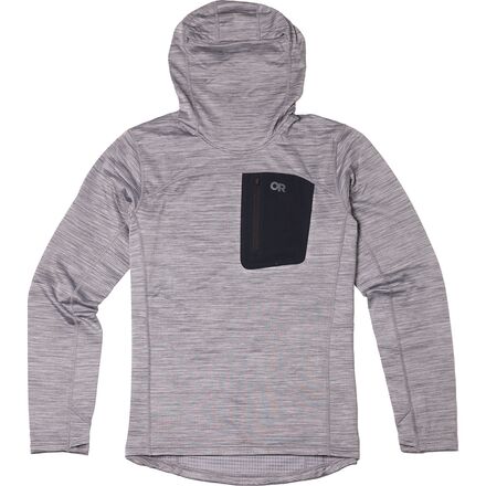 Jacket - (取寄) アウトドア リサーチ メンズ ヴァイガー グリッド フリース プルオーバー ブーディ - メンズ Outdoor Research men Vigor Grid Fleece Pullover Hoodie - Men's Grey Heather