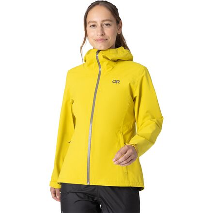 (取寄) アウトドア リサーチ レディース ストラトバースト ストレッチ レイン ジャケット - ウィメンズ Outdoor Research women Stratoburst Stretch Rain Jacket - Women's Yellow-poplar